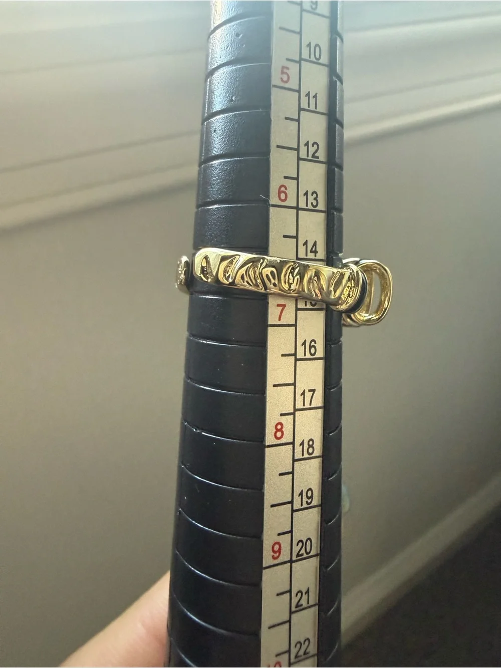 NEW! 18k Yellow Gold Plated & Black Enamel and Green Stone Women's Ring